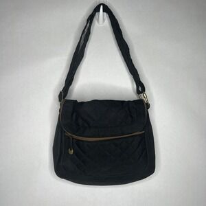 Travelon Anti-Theft Black Quilted Crossbody Bag Shoulder‎ Bag Purse